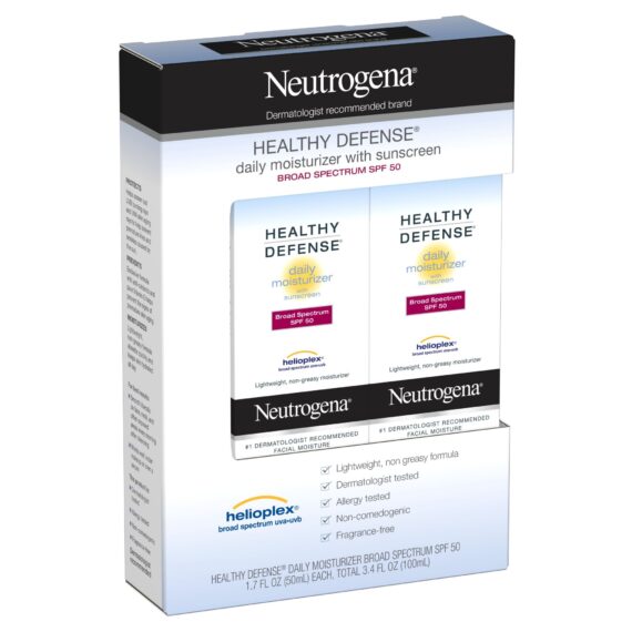 Neutrogena Healthy Defense Daily Moisturizer, SPF 50, 2 ct.