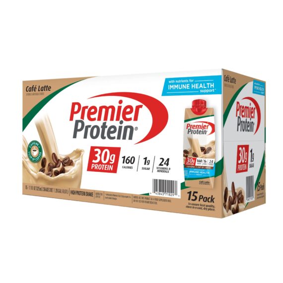 Premier Protein Cafe Latte Shake, 15 ct./11 oz.