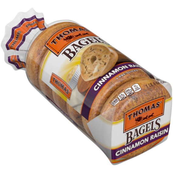 Thomas' Cinnamon Raisin Swirl Bagels, 20 oz.