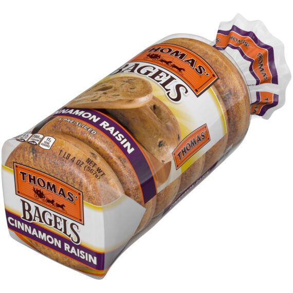 Thomas' Cinnamon Raisin Swirl Bagels, 20 oz.