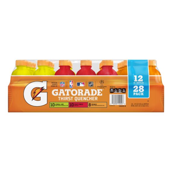 Gatorade Rainbow Fruit Punch Lemon Orange Variety, 28 pk./12 fl. oz.