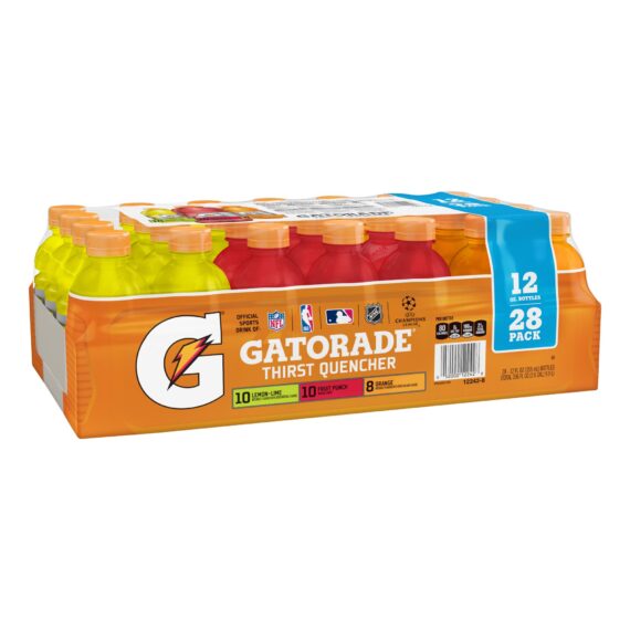 Gatorade Rainbow Fruit Punch Lemon Orange Variety, 28 pk./12 fl. oz.