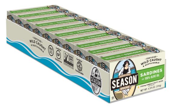 Season Wild Caught and Sustainable Fish Sardines, 10 pk./4.375 oz.