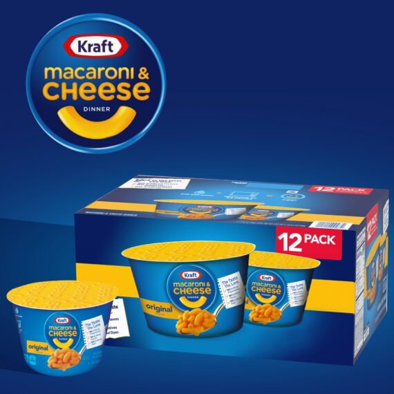 Kraft Original Macaroni and Cheese Easy Microwavable Dinner, 12 ct.