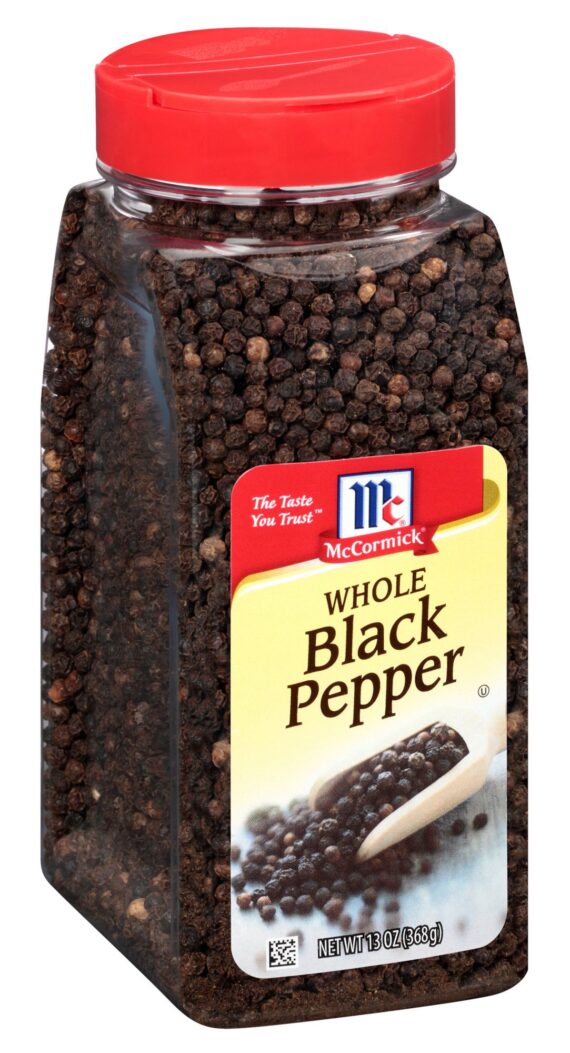 McCormick Whole Black Peppercorn, 13 oz.