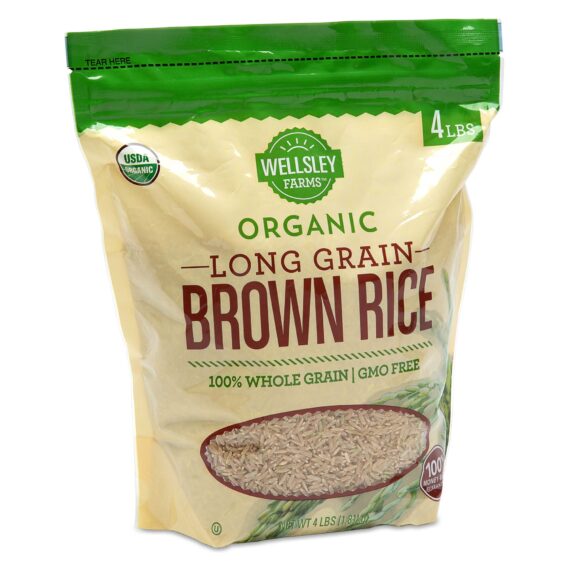 Wellsley Farms Organic Long-Grain Brown Rice, 4 lbs.