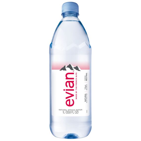 Evian Natural Spring Water, 12 pk./1L