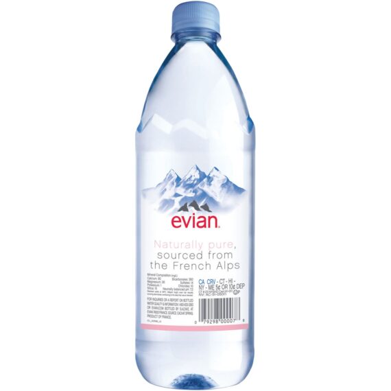 Evian Natural Spring Water, 12 pk./1L