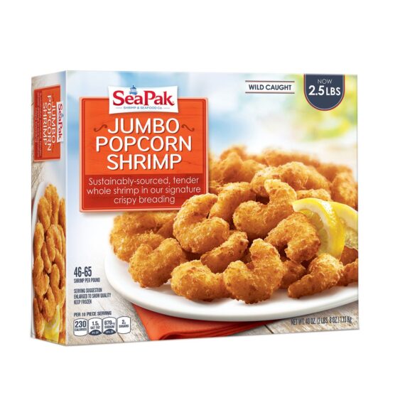 SeaPak Popcorn Shrimp, 2.5 lbs.