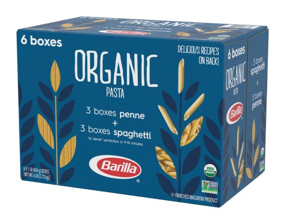 Barilla Organic Penne & Spaghetti Pasta, 6 pk./16 oz.