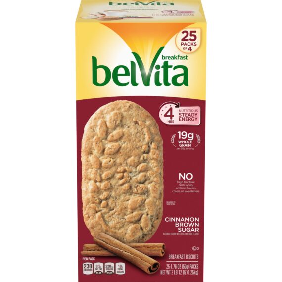 Belvita Cinnamon Brown Sugar Breakfast Biscuits, 25 ct.