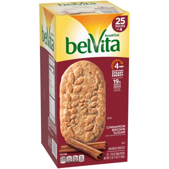 Belvita Cinnamon Brown Sugar Breakfast Biscuits, 25 ct.