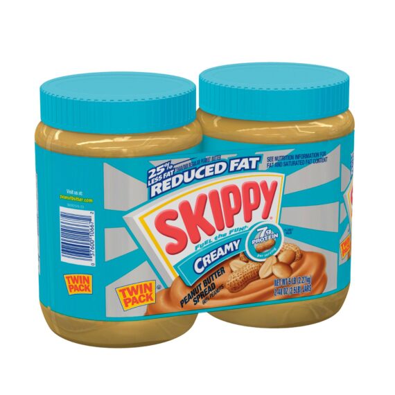 Skippy Reduced Fat Peanut Butter, 40 oz., 2 ct.