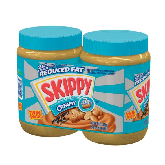 Skippy Reduced Fat Peanut Butter, 40 oz., 2 ct.