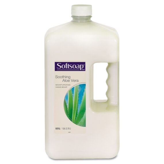 Softsoap Naturals Moisturizing Hand Soap with Aloe Vera, 1 Gallon Bottle, 4 Bottles per Carton