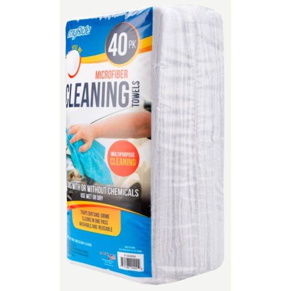 Microtex Lint-Free Microfiber Cleaning Towels, 40 pk.