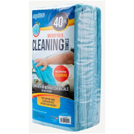 Microtex Lint-Free Microfiber Cleaning Towels, 40 pk.