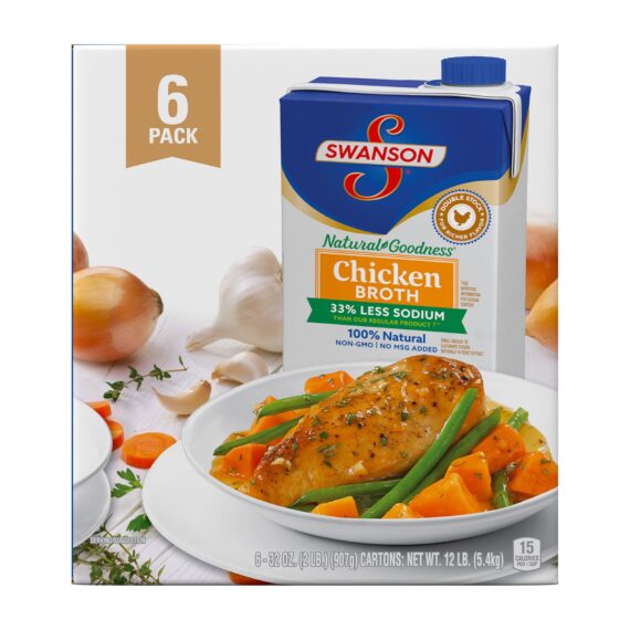 Swanson 100% Organic Chicken Broth, 6 ct./32 oz.