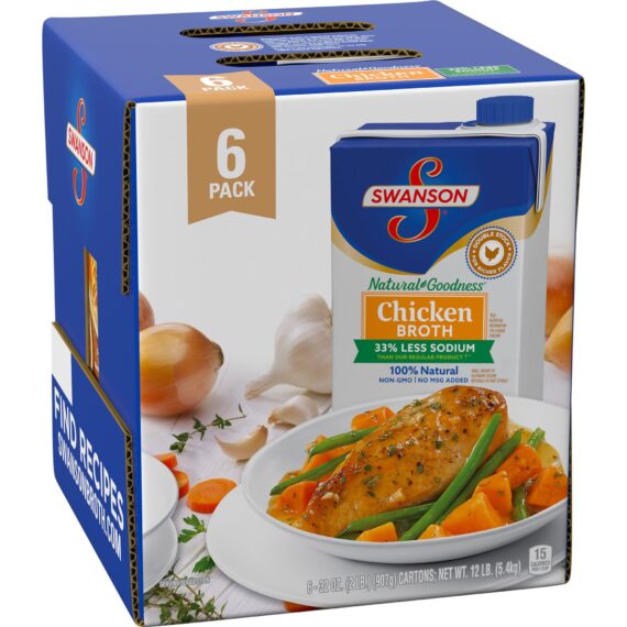 Swanson 100% Organic Chicken Broth, 6 ct./32 oz.