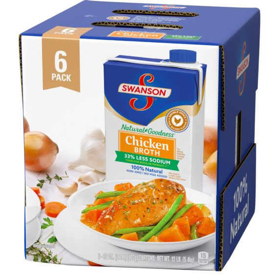 Swanson 100% Organic Chicken Broth, 6 ct./32 oz.