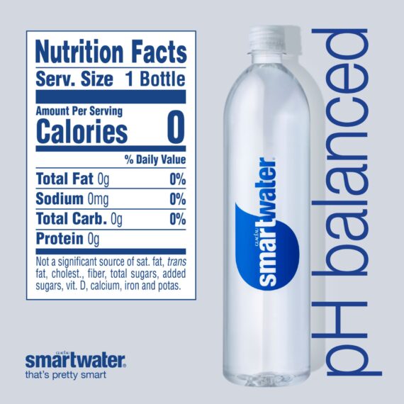 Glaceau Smartwater, 1-Liter 15 pk./33.8 fl. oz.