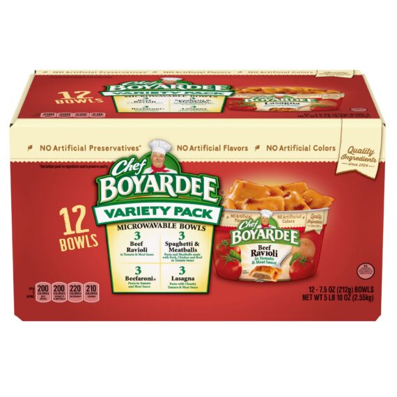 Chef Boyardee Variety Microwave Cups, 12 ct./90 oz.