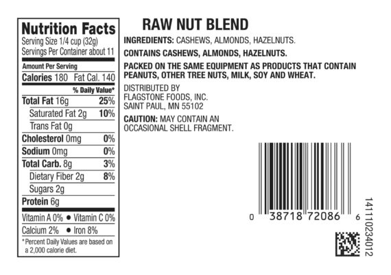 Goodfield's Raw Nut Blend, 12 oz.