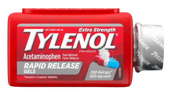 Tylenol Rapid Release Gels, Fever Reducer and Pain Reliever, 500 mg, 290 ct.