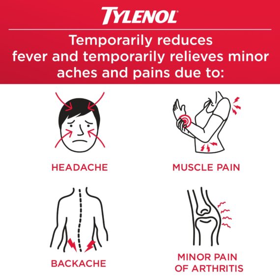 Tylenol Rapid Release Gels, Fever Reducer and Pain Reliever, 500 mg, 290 ct.