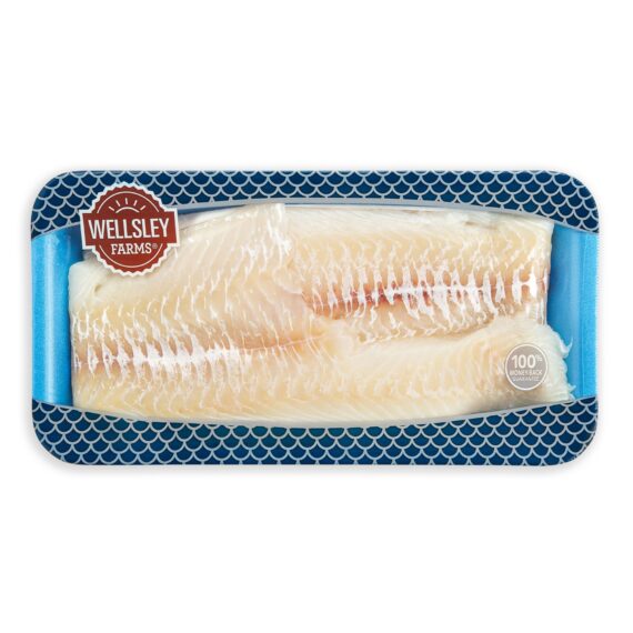 Wellsley Farms Skinless Fresh Wild Haddock Fillets, 0.75-1.25 lbs.