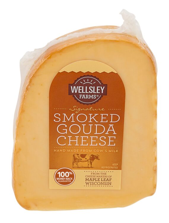 Wellsley Farms Signature Smoked Gouda Cheese, 0.70-1.2 lb