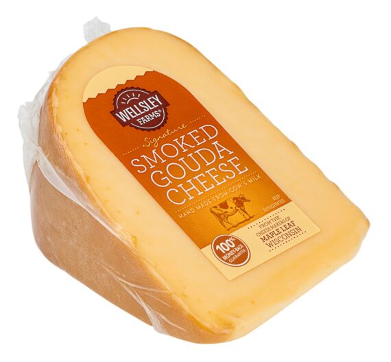 Wellsley Farms Signature Smoked Gouda Cheese, 0.70-1.2 lb