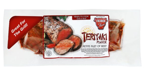 Freirich Teriyaki Seasoned Beef Petite Filet, 1.7-2.2 lb