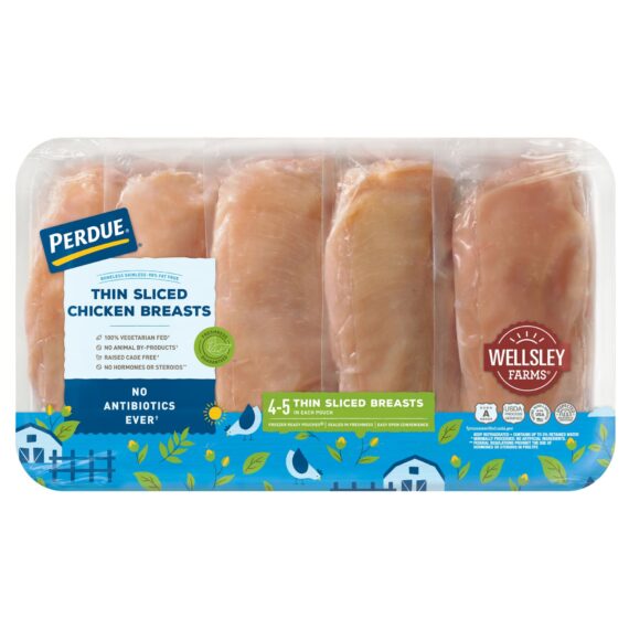 Wellsley Farms Thin Sliced Chicken Breasts, 3.5-5.5 lbs.