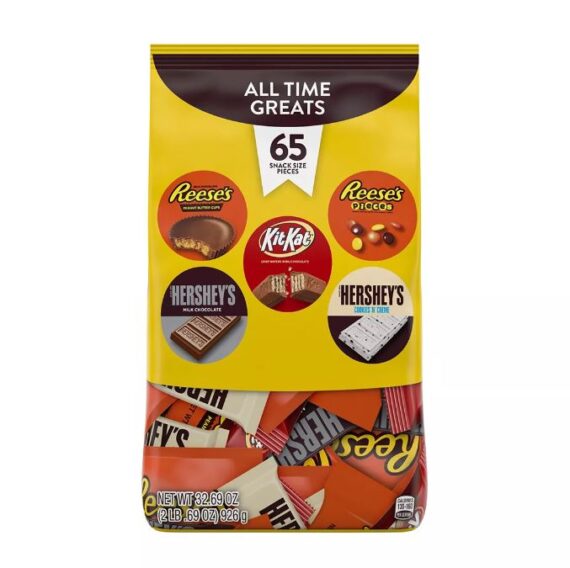 Hershey's All Time Greats, Snack Size Variety Bag, 65