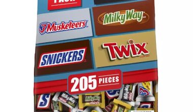 Snickers, Twix and More Chocolate Candy Bars, Bulk Miniature Candy, 205 ct.