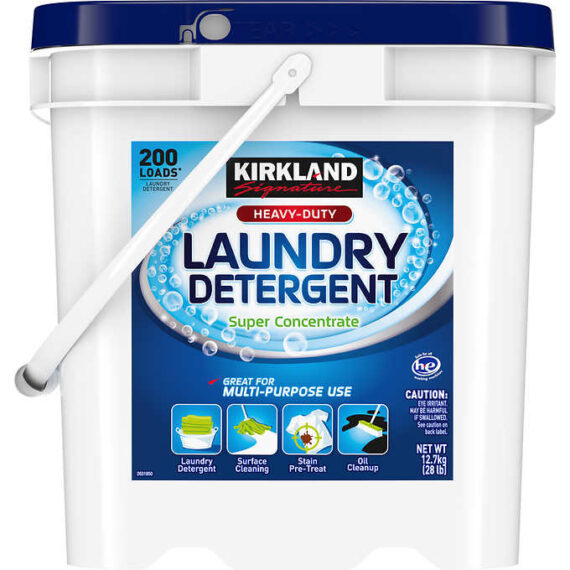 Kirkland Signature Institutional Laundry Detergent Powder, 28 lbs 200 loads