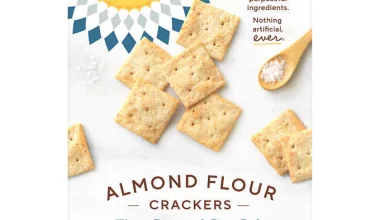 Simple Mills Almond Flour Crackers, Fine Ground Sea Salt, 20 oz