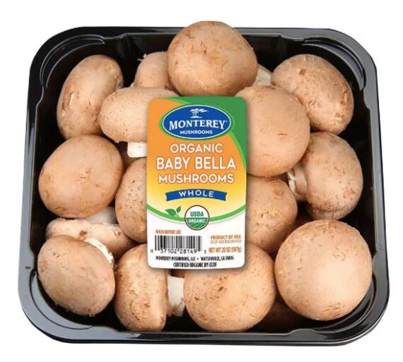 Monterey Organic Whole Baby Bella Mushrooms, 20 oz.