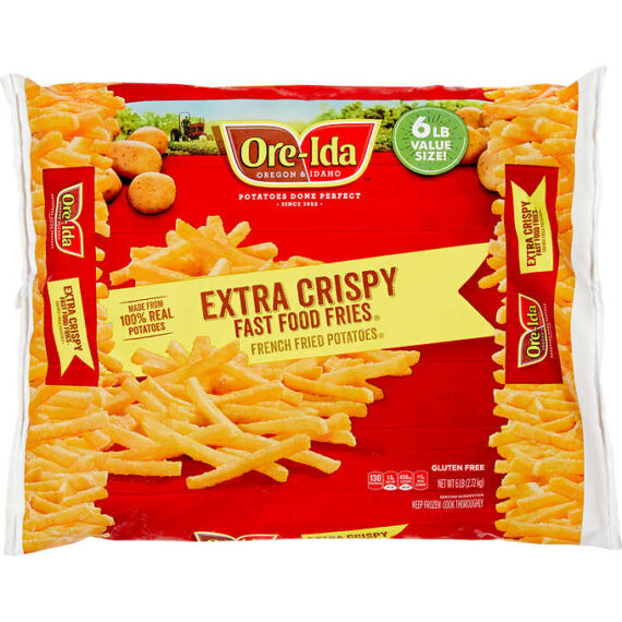 Ore-Ida Fast Food French Fries, Extra Crispy, 6 lbs