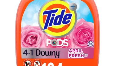Tide PODS with Downy, Liquid Laundry Detergent Pacs in April Fresh, 104 ct.