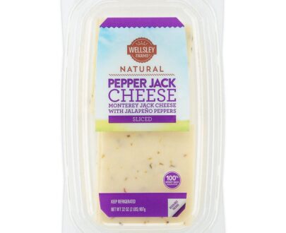 Wellsley Farms Sliced Pepper Jack Cheddar Cheese, 32 oz.