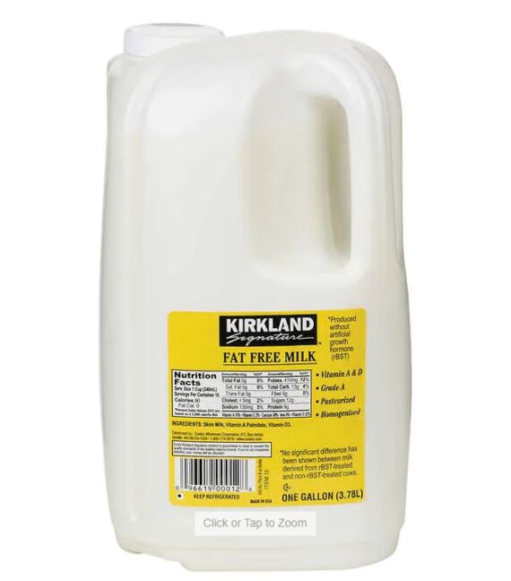 Kirkland Signature Homogenized RBST Free Milk 1 Gallon