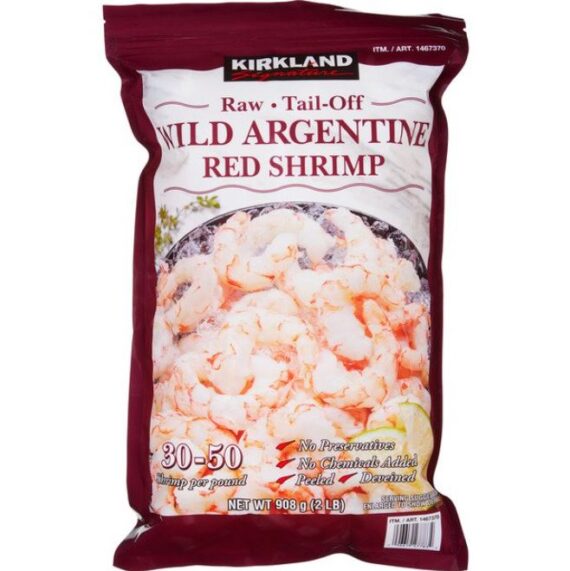 Kirkland Signature Wild Argentine Red Shrimp, Raw 30-50 ct, 2 lbs