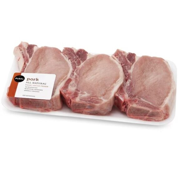 Publix Pork Loin Rib Chops, Center Cut