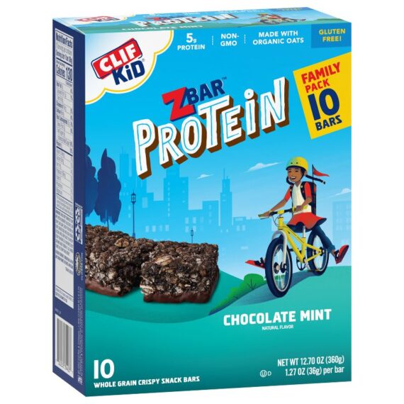 CLIF Kid ZBAR Protein Chocolate Mint Snack Bars