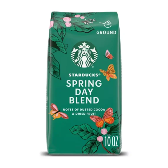 Starbucks Medium Roast Ground Coffee ? Spring Day Blend ? 100% Arabica ? 1 bag (10 oz)