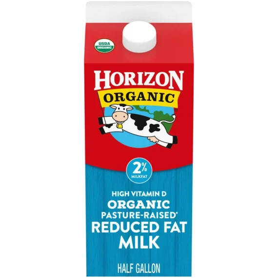 Horizon Organic 2% Reduced Fat High Vitamin D Milk - 0.5gal
