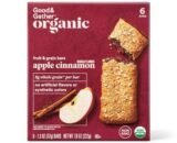 Good & Gather Organic Whole Grain Apple Cinnamon Fruit & Grain Bars - 6ct