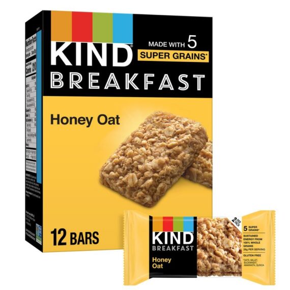 Kind Breakfast Honey Oat Bars - 6ct